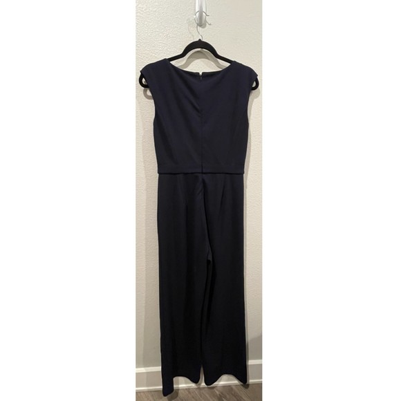 IVANKA TRUMP Sleeveless Navy Blue Zip Back Jumpsuit - Picture 6 of 7